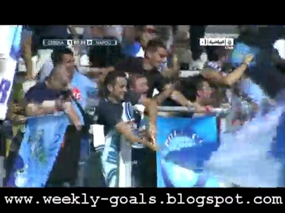 Napoli Vs Cesena ( 4 - 1 ) All Goals 26-9-2010