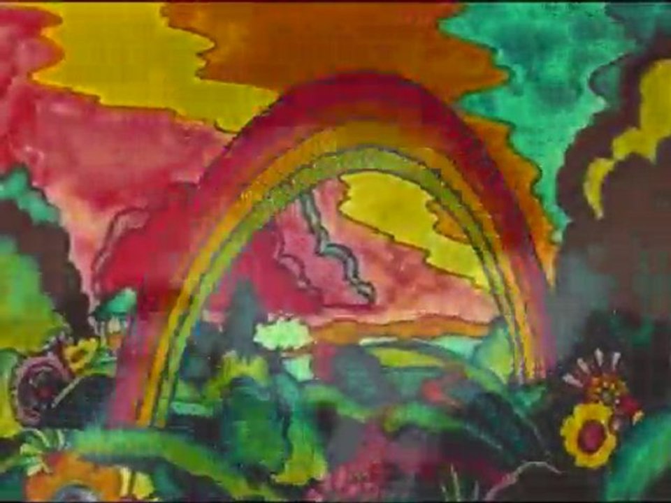 The Cake: Rainbow wood
