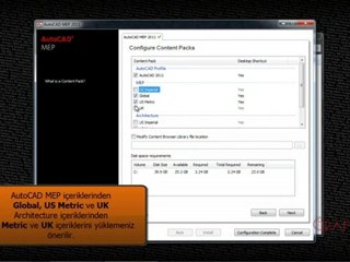 AutoCAD MEP 2011 Kurulum