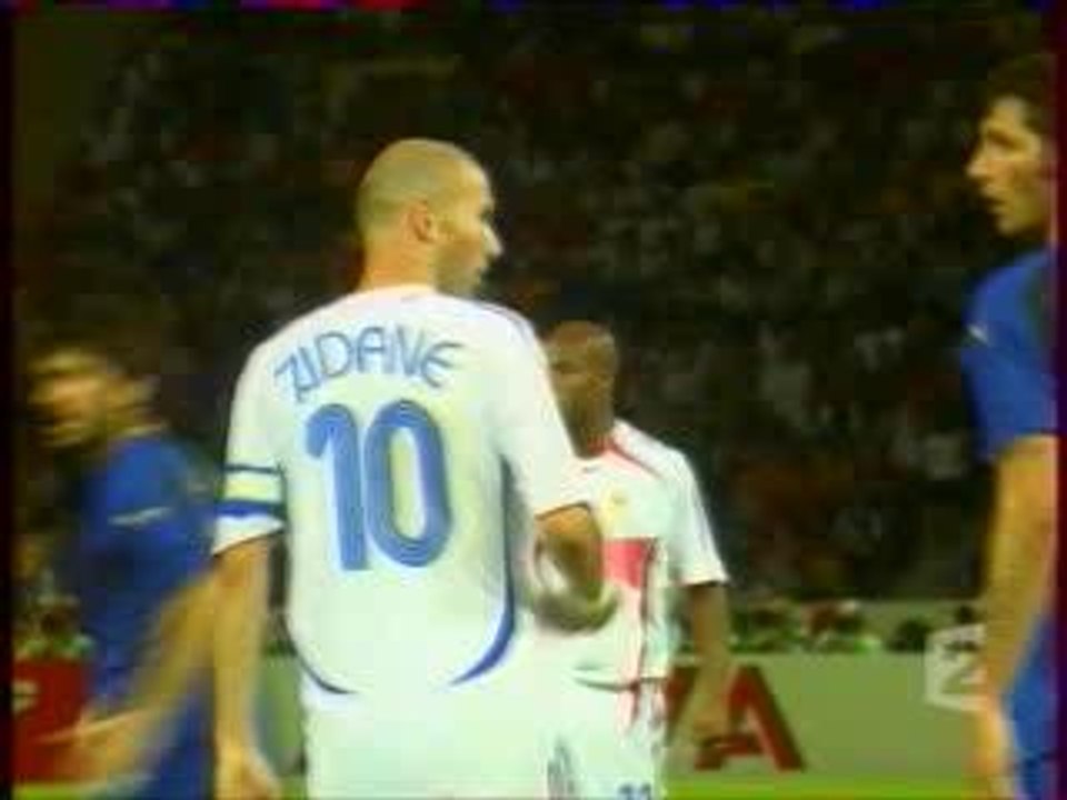 zidane l'explication du coup de tete