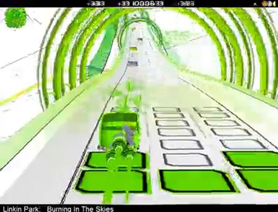 Linkin Park - Burning in the skies - Audiosurf