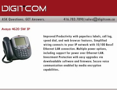 Avaya 4620 SW IP | Digitcom.ca (Business Phone Systems)