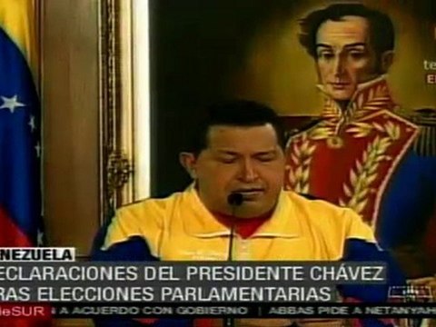 Presidente Chávez ofrece rueda de prensa tras elecciones pa