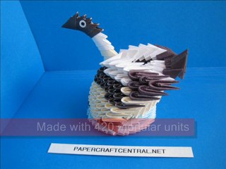 3D Origami Female Mandarin Duck