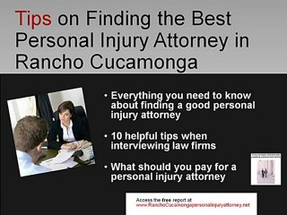 Rancho Cucamonga Personal Injury Auto Accident Malpractice