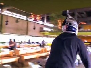 Crazy French man putting his life on the line