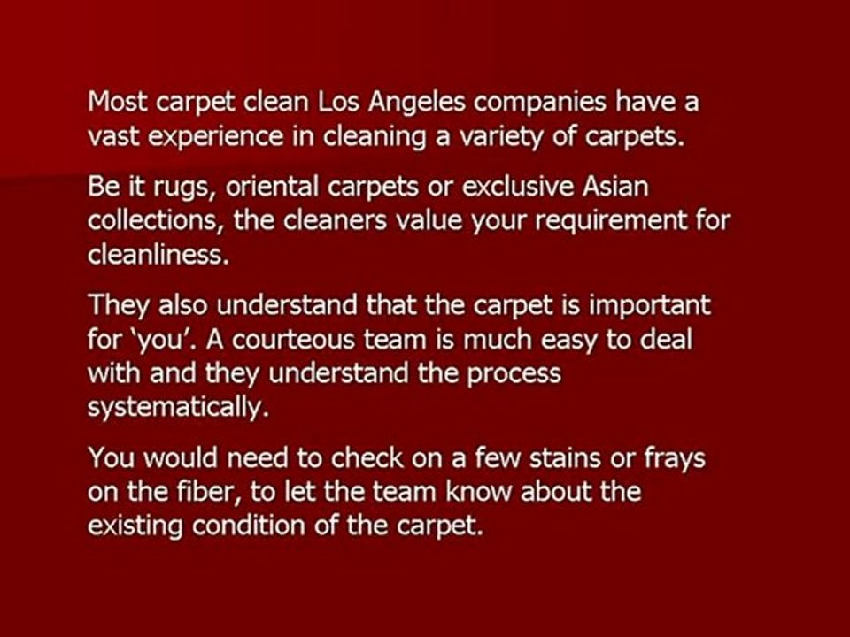 Free your worries with Los Angeles carpet cleaning