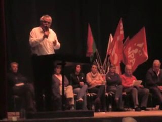 André Chassaigne au meeting Unitaire collectif Retraite 63