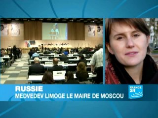 Le maire de Moscou limogé par Dmitri Medvedev