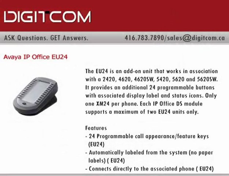 Avaya IP Office EU24 | Digitcom.ca (Business Phone Systems)