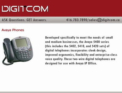 Avaya Phones | Digitcom.ca (Business Phone Systems)