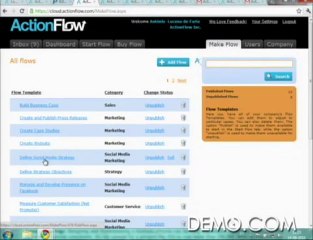 DEMO Fall 2010 - ActionFlow