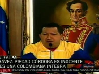 Defiende Chávez a Piedad Córdoba y considera que las acusa