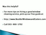 Boulder Window Cleaning - Window Cleaning in Boulder CO