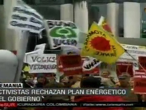 Manifestación contra plantas nucleares en Alemania