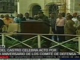 Fidel Castro y miles celebran 50 años de los Comités de De