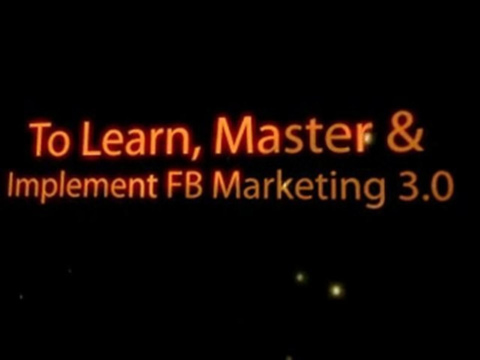 Get Traffic 3.0 Facebook Marketing Coaching Program
