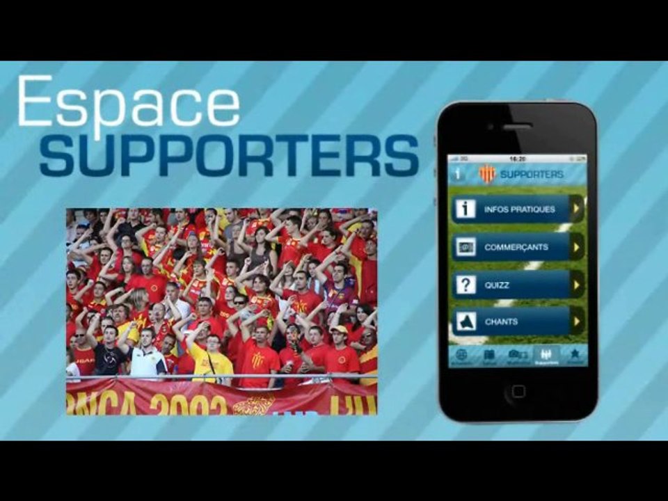 Présentation de l'application USAP_Officiel sur Iphone