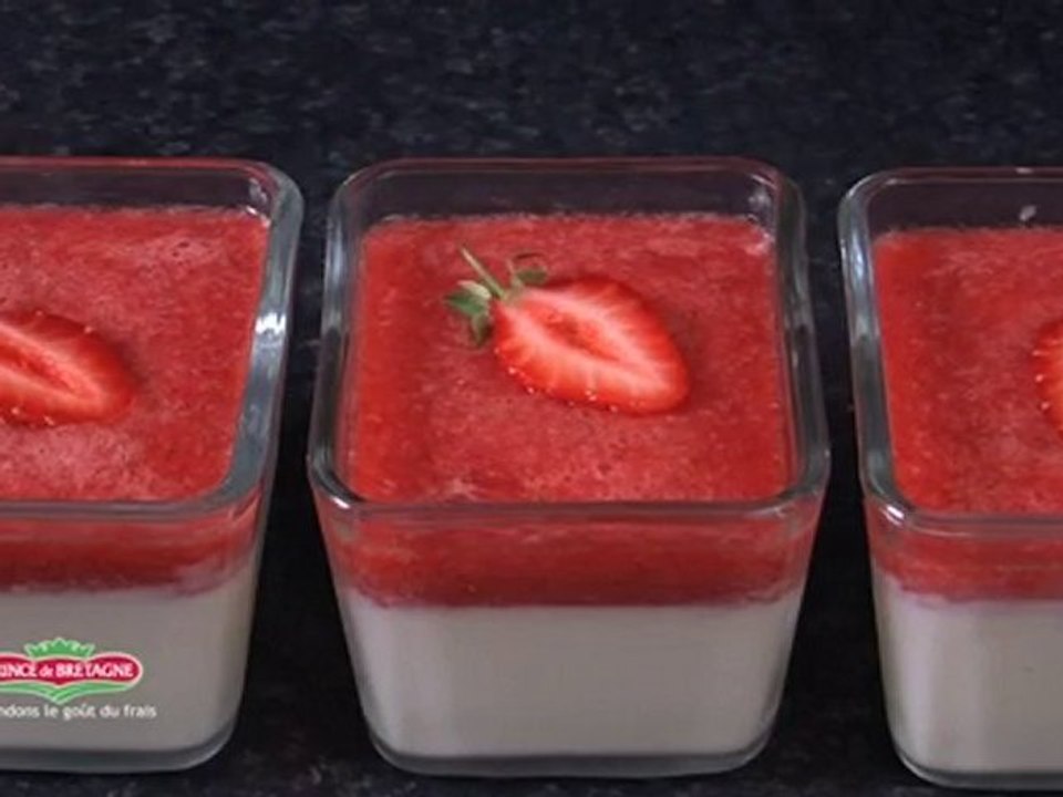 Fraise panacotta
