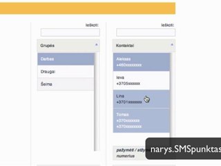Kaip pašalinti kontaktą iš grupės?