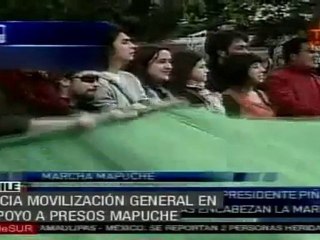 Inicia movilización general en apoyo a presos mapuche