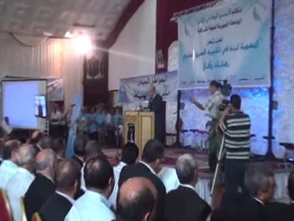 كلمة ادريس حوات خلال اشغال  الجامعة الجهوية لحزب الأحرا وجدة