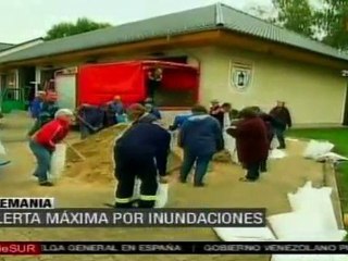 Alerta por lluvias en Alemania