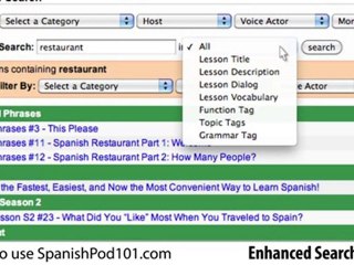 Spanish Tutorial Video 4: Search