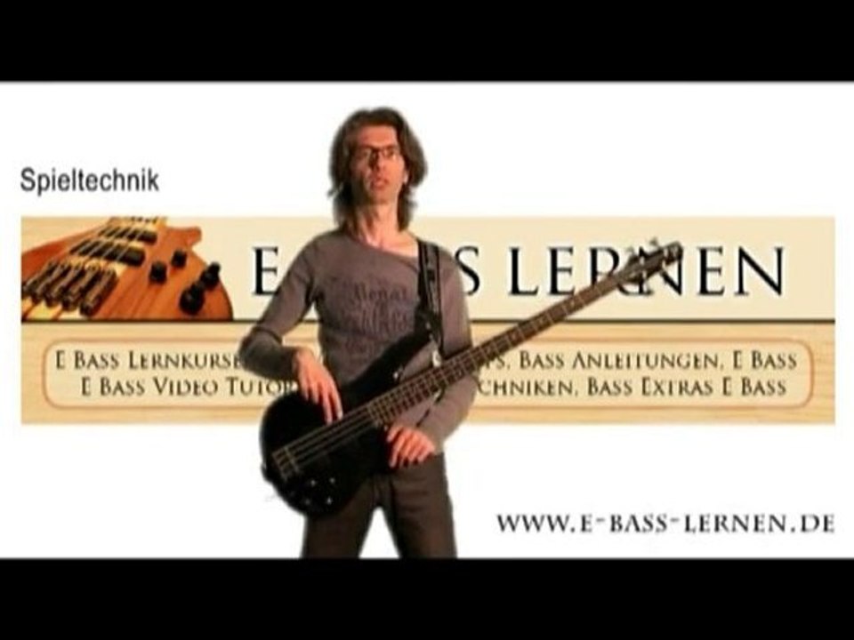 Bass Lernen Video Kurs - Trailer Spieltechnik