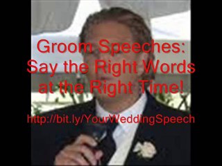 WEDDING SPEECHES GROOM AUSTRALIA