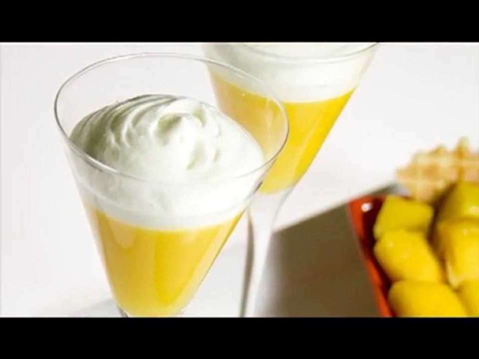 Cuisine Moléculaire - Verrines de mangues