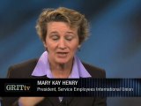 GRITtv: Mary Kay Henry: Bailed-out Companies Lay Off Workers