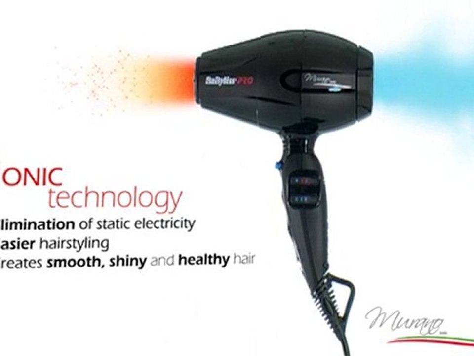 BAB6160INE - Séche cheveux murano babyliss pro ionique