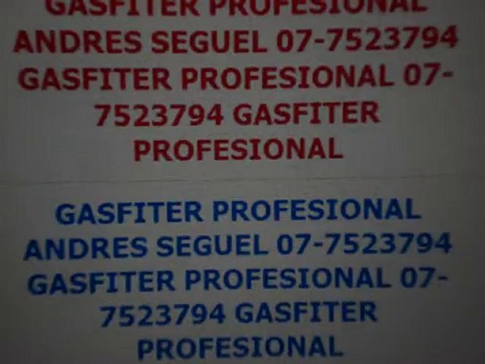 REPARACION DE CALEFONT GASFITER CALDERAS 07-7523794 INSTALAC