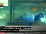 Siguen enfrentamientos en las calles de Quito