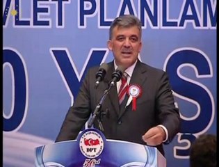 Sn.Gül, DPT'nin 50. Kuruluş Yıl Dönümü resepsiyonuna katıldı