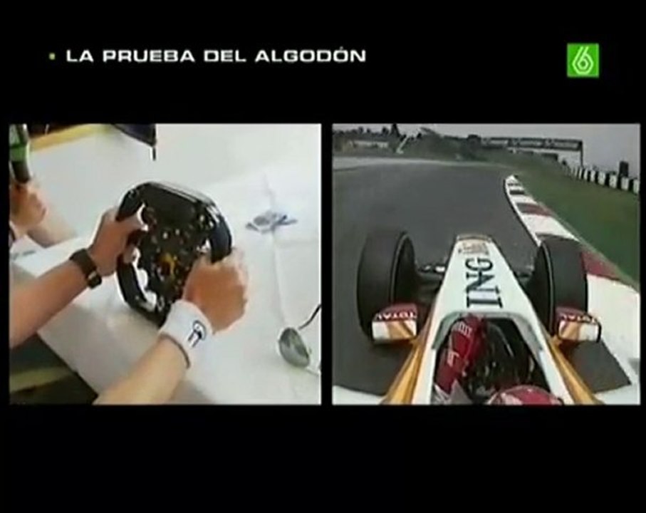 [www.f1talks.pl] Alonso "memory lap" vs. real of Catalunya