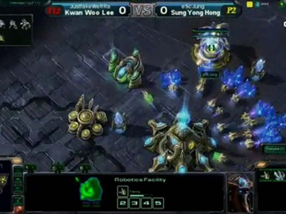 justfake vs eScJung [Round of 64 match 24 set 1]