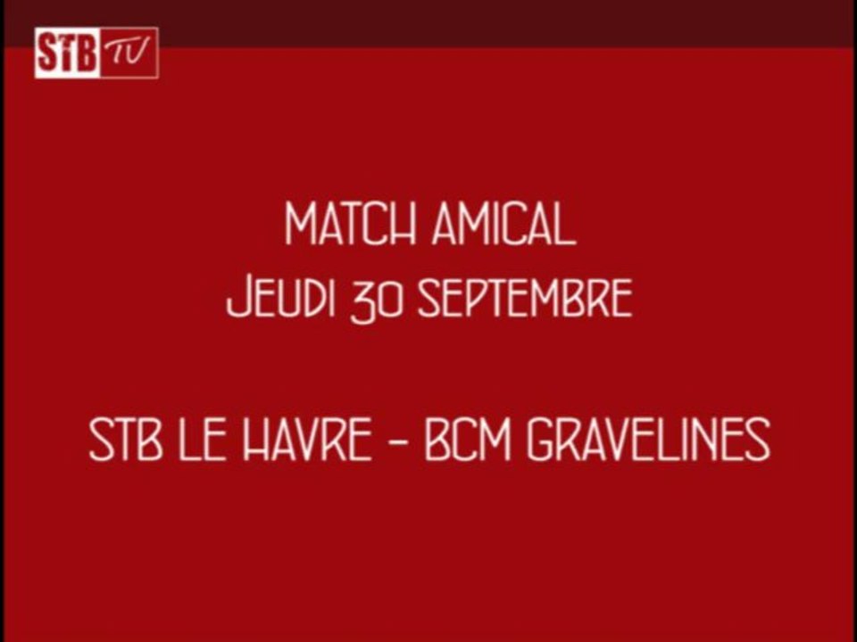 Amical : STB - Gravelines