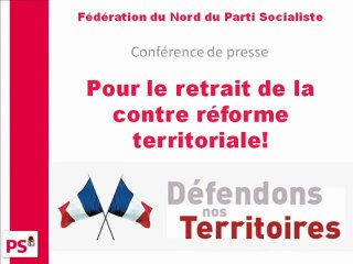 Conférence de Presse du PS Nord - Pierre de Saintignon