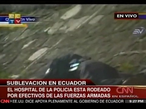 Policjant został ranny podczas zamieszek w Quito