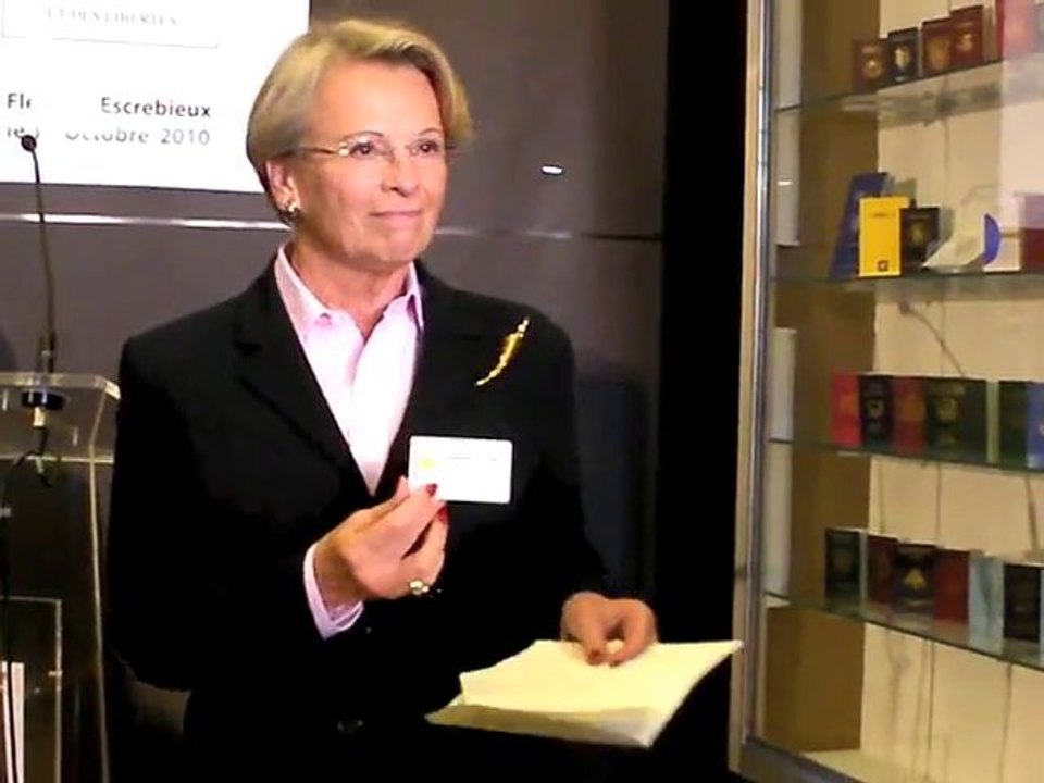 Michèle Alliot Marie en visite à l'Imprimerie Nationale