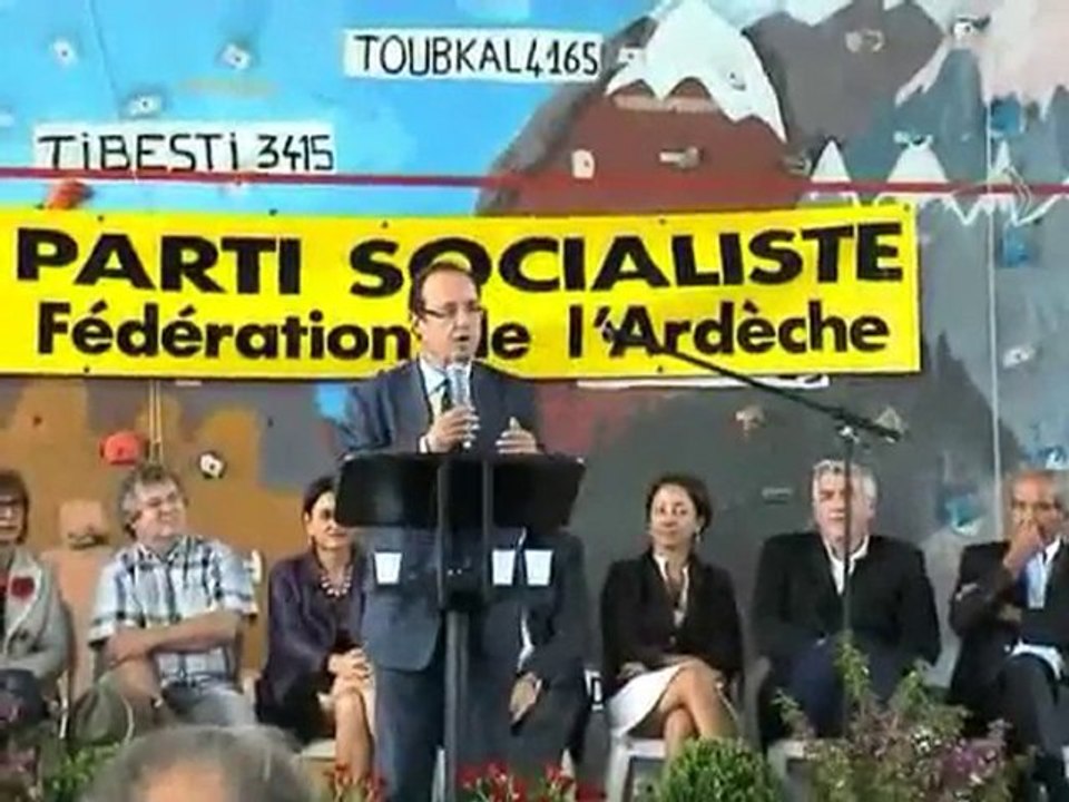 François Hollande Bourg St Andéol 09/2010 (1/2)