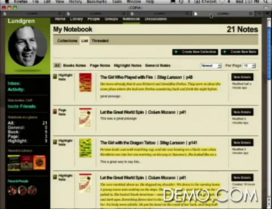 DEMO Fall 2010 - Copia Interactive, LLC