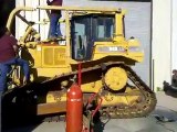 Installing Sweeps on a Cat D6R LGP Dozer