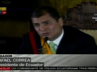 Correa: Aquí no habrá ni olvido ni perdón
