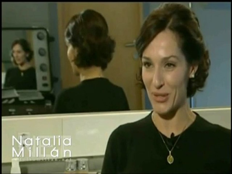 Natalia Millán en los ensayos de 'Cinco horas con Mario'