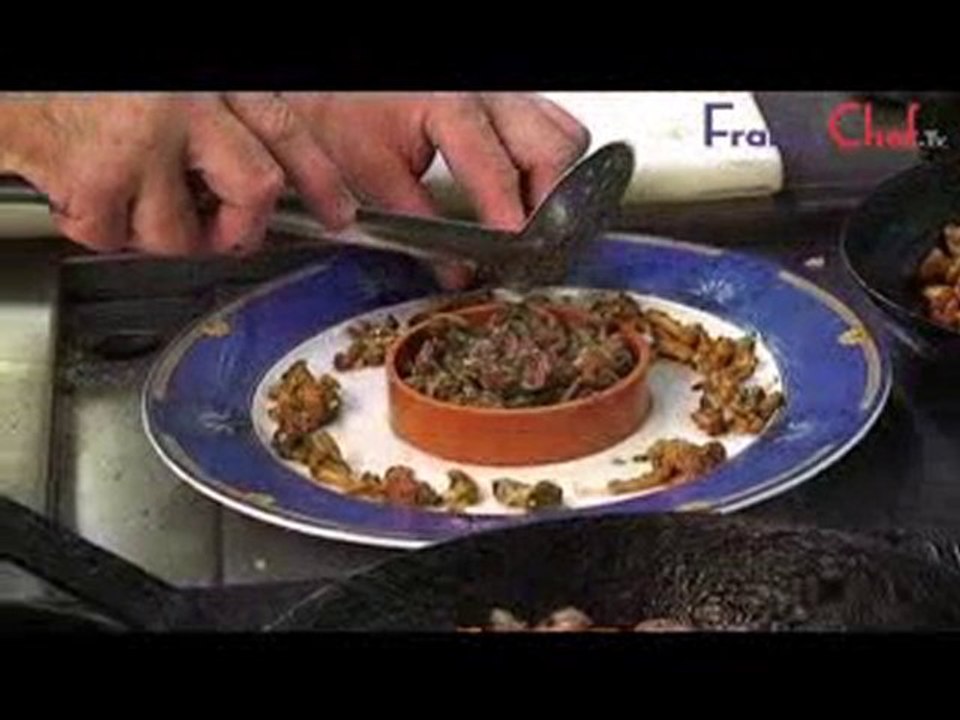 Poêlée de rognons de veau aux girolles