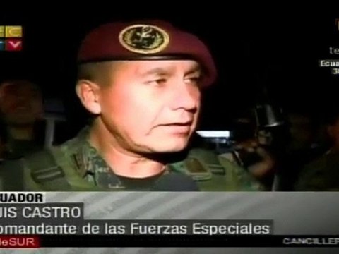 Fuerzas militares ecuatorianas denunciaron presencia de fran