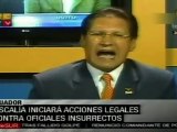 Fiscalía ecuatoriana iniciará acciones legales contra ofic